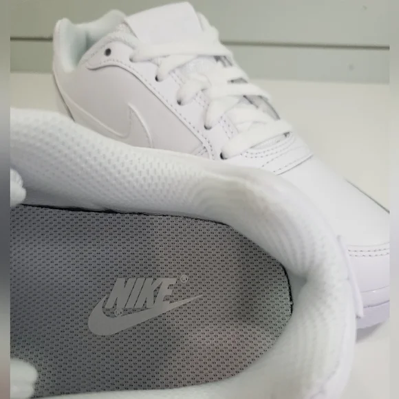Nike Ebernon Low Triple White AQ1779-100 Trainer Sneakers Shoes Women's 7.5 - Picture 8 of 10